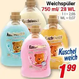 CENTERSHOP Kuschelweich Weichspüler Angebot