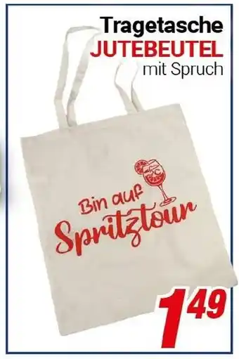 CENTERSHOP Tragetasche JUTEBEUTEL Angebot