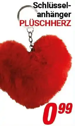 CENTERSHOP Schlüsselanhänger PLÜSCHHERZ Angebot