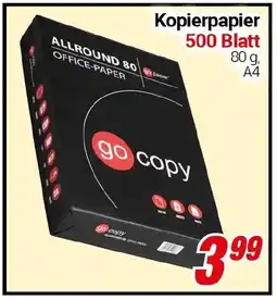 CENTERSHOP go copy Kopierpapier 500 Blatt Angebot