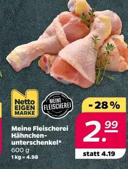 NETTO Netto eigenmarke, meine fleischerei hähnchenunterschenkel Angebot