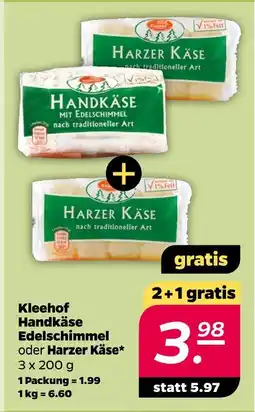 NETTO Kleehof handkäse edelschimmel Angebot