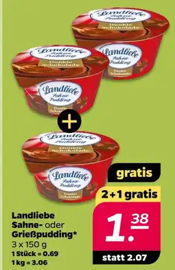 NETTO Landliebe sahne- oder grießpudding Angebot