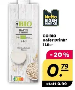 NETTO Go bio hafer drink Angebot