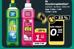 NETTO Fit geschirrspülmittel Angebot