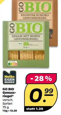 NETTO Netto eigenmarke go bio genussriegel Angebot