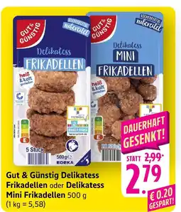 Edeka Gut & günstig delikatess frikadellen Angebot