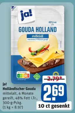 REWE Ja! gouda holland mittelalt Angebot