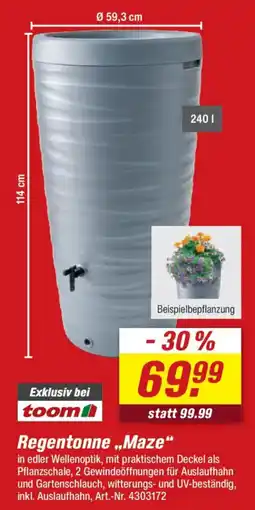 toom Baumarkt Regentonne ,,Maze“ Angebot