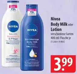 Famila Nord Ost Nivea Body Milk oder Lotion Angebot
