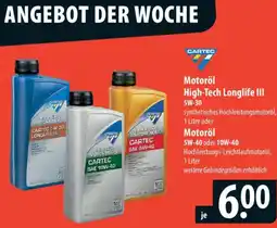 Famila Nord Ost CARTEC Motoröl High-Tech Longlife III 5W-30 Angebot