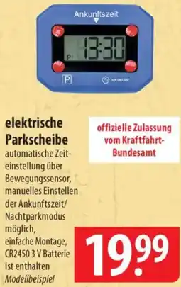 Famila Nord Ost elektrische Parkscheibe Angebot