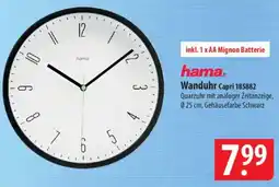 Famila Nord Ost hama Wanduhr Capri 185882 Angebot