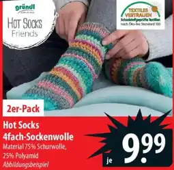 Famila Nord Ost gründl Hot Socks 4fach-Sockenwolle Angebot