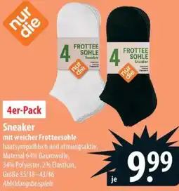 Famila Nord Ost nur die Sneaker mit weicher Frotteesohle Angebot