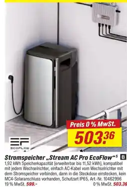 toom Baumarkt ECOFLOW Stromspeicher,,Stream AC Pro EcoFlow" Angebot