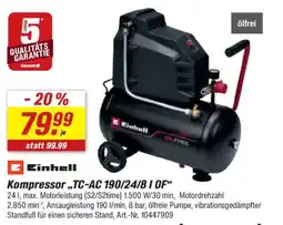 toom Baumarkt Einhell Kompressor,,TC-AC 190/24/8 I OF" Angebot