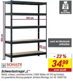toom Baumarkt SCHULTE REGALWELT Schwerlastregal ,,L" Angebot