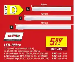 toom Baumarkt LED-Röhre Angebot