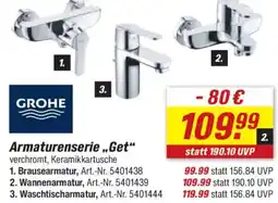 toom Baumarkt GROHE Armaturenserie ,,Get" Angebot