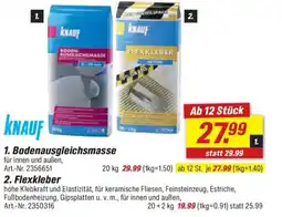toom Baumarkt KNAUF 1. Bodenausgleichsmasse Angebot