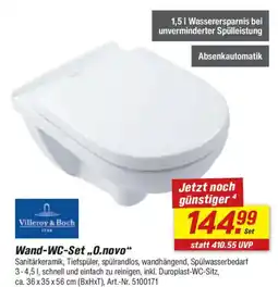 toom Baumarkt Villeroy & Boch Wand-WC-Set,,0.novo" Angebot
