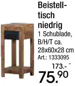 Zurbrüggen Beistelltisch niedrig Angebot