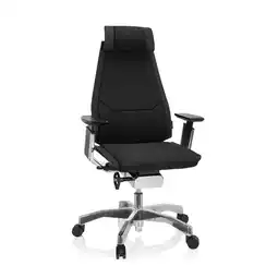 Netto Marken-Discount hjh OFFICE High End Bürostuhl GENIDIA PRO Stoff mit Armlehnen Angebot