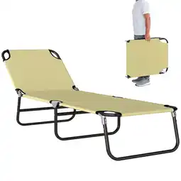 Netto Marken-Discount Outsunny Sonnenliege Stahl, Oxford-Gewebe Angebot