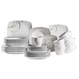 Netto Marken-Discount Mäser Kombiservice, Porzellan NELA Weiß Angebot