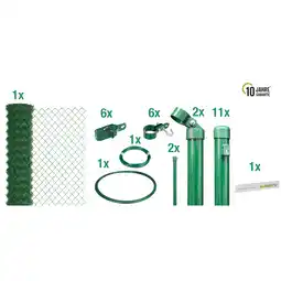 toom Baumarkt Alberts Maschendrahtgeflecht-Set grün Ø 2,8 mm 125 x 2500 cm Angebot
