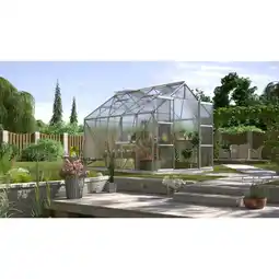 toom Baumarkt Vitavia Gewächshaus 'Jupiter 8300' 254,4 x 316,6 cm mit 6 mm Hohlkammerplatten aluminiumfarben Angebot