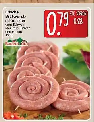 WEZ Frische Bratwurst-schnecken Angebot