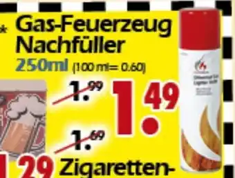 Wreesmann Gas-Feuerzeug Nachfuller 250ml Angebot