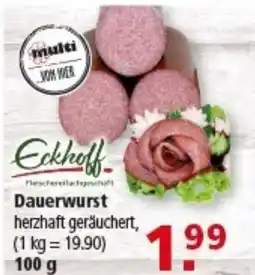 Multi Markt Eckhoff Dauerwurst Angebot