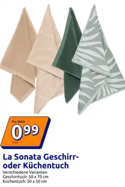 Action La Sonata Geschirr- oder Küchentuch Angebot