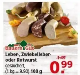 Multi Markt Bauern Gut Leber-, Zwiebelleber- oder Rotwurst Angebot