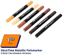Action DécoTime Metallic-Twinmarker Angebot