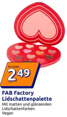 Action FAB Factory Lidschattenpalette Angebot