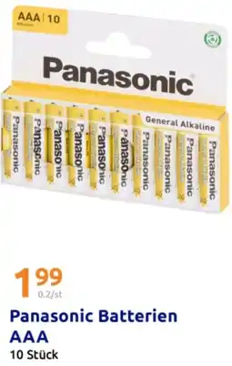 Action Panasonic Batterien AAA Angebot