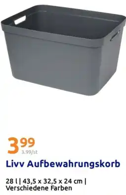 Action Livv Aufbewahrungskorb Angebot