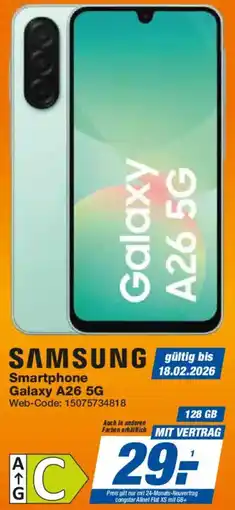 Expert SAMSUNG Smartphone Galaxy A26 5G Angebot