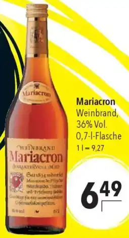 CITTI Markt Mariacron Weinbrand Angebot