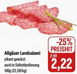 Feneberg Allgäuer Landsalami Angebot