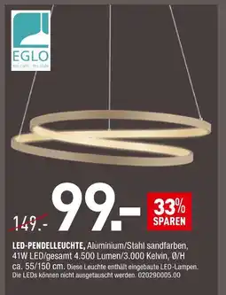 Möbel Wallach Eglo led-pendelleuchte Angebot