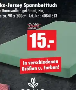 Möbel Mahler Öko-jersey spannbettuch Angebot