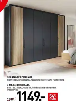 Möbel Wallach 6-trg. kleiderschrank Angebot