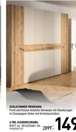 Möbel Wallach 6-trg. kleiderschrank Angebot