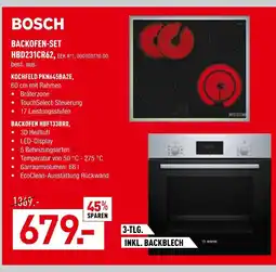 Möbel Wallach Bosch backofen-set hbd231cr62 Angebot