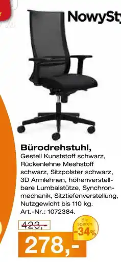 Möbel Inhofer Nowystyl bürodrehstuhl Angebot